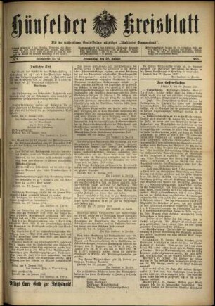Ausgabe vom Donnerstag, den 20. Januar 1916.
