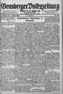 Bensberger Volkszeitung. 1907-1929