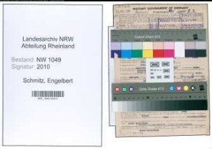 Entnazifizierung Engelbert Schmitz , geb. 07.11.1900 (Gastwirt)