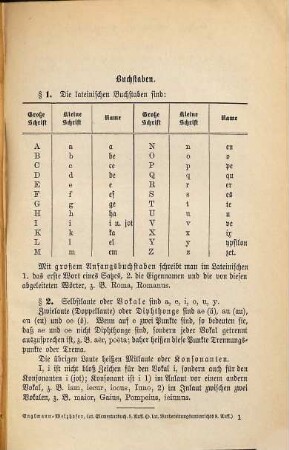 Lorenz Englmanns Lateinisches Elementarbuch für die erste Klasse der Lateinschule (Lateinischer Vorbereitungsunterricht) : Hsg. v. Karl Welzhofer