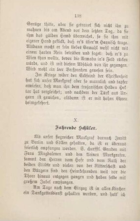 X. Fahrende Schüler