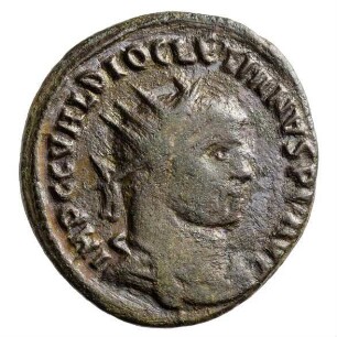 Münze, Follis (Follaro), 295 - 299 n. Chr.