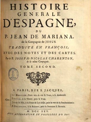 Histoire générale d'Espagne, 2