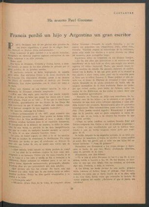 Ha muerto Paul Groussac : Francia perdió un hijo y Argentina un gran escritor