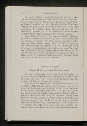 Dreizehntes Kapitel. Gewebekulturen vom Nervensystem.