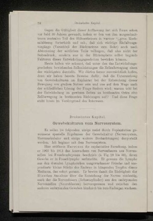 Dreizehntes Kapitel. Gewebekulturen vom Nervensystem.