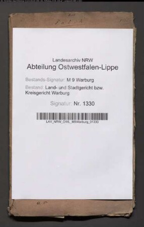 Erblasser: Thöne, Anna Maria, geb. Vondey: