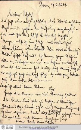 Postkarte vom 17.07.1907