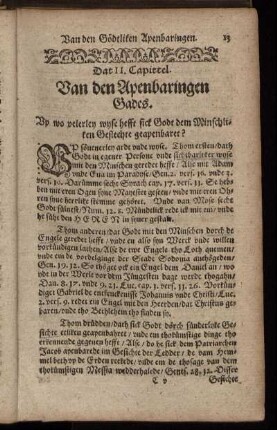 Dat II. Capittel. Van den Apenbaringen Gades.