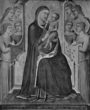 Thronende Madonna mit Kind