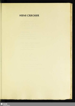 Hans Carossa