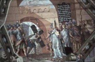 Heraclius wird aufgefordert, seine kaiserlichen Gewänder abzulegen