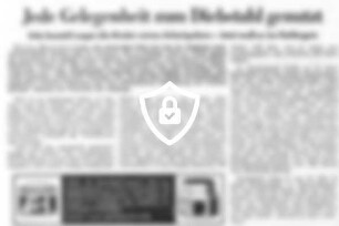 Jede Gelegenheit zum Diebstahl genutzt