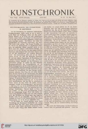 Heft 25 (16. März 1917)