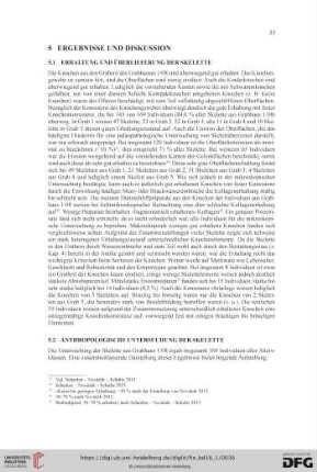 5.2 Anthropologische Untersuchung der Skelette