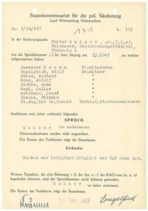 Gaiser, Gustav