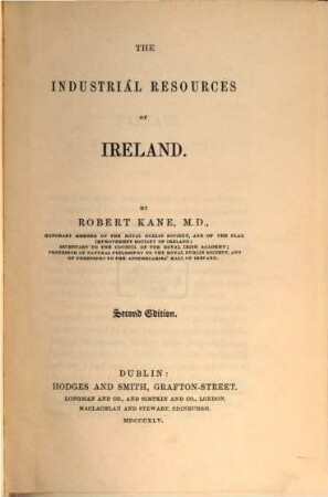 The industrial resources of Ireland