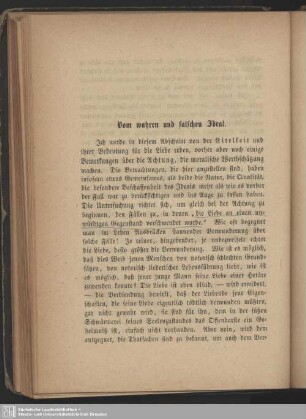 Vom wahren und falschen Ideal