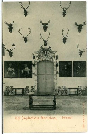 Moritzburg. Jagdschloss.Steinsaal