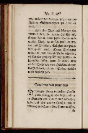 Canäle verdeckt zu machen
