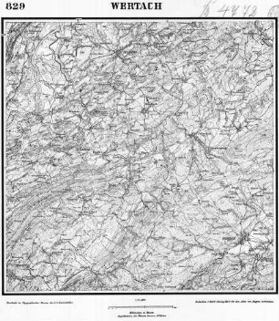 829 Wertach [Topographische Karte von Bayern 1:25.000 (Positionsblätter)]
