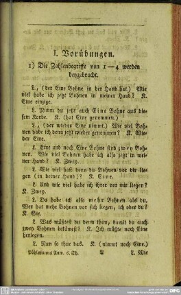 I. Vorübungen