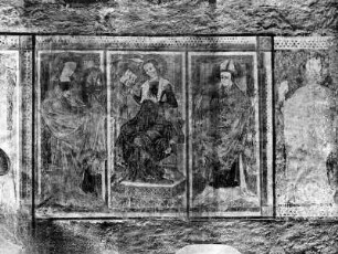 Vier Heilige : Vier Heilige. Fresko (1401/1415). Murau, Friedhofskirche Sankt Anna
