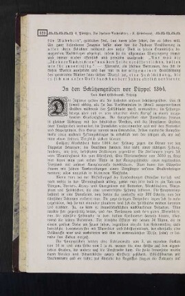 In den Schützengräben vor Düppel 1864.