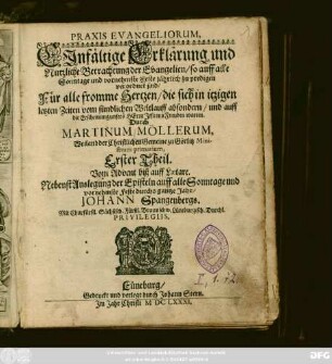 1: Vom Advent biß auff Laetare