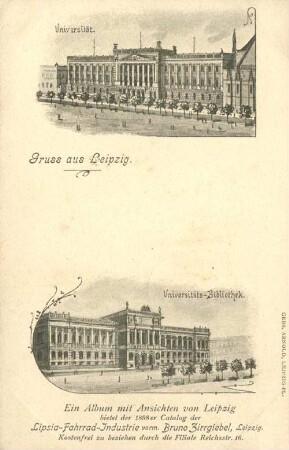 Gruss aus Leipzig: Universität ; Universitäts-Bibliothek