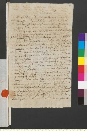 Brief von Goethe, Johann Wolfgang von an Goethe, Katharina Elisabeth