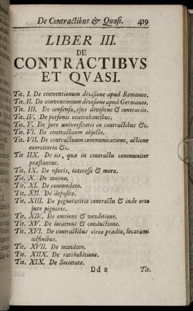 De Contractibus Et Quasi.