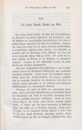 221-239 Der heilige Arnulf, Bischof von Metz