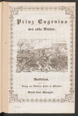 Prinz Eugenius der edle Ritter : Volkslied