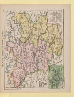 Provinz Brandenburg, politisch, Potsdam und Umgegend