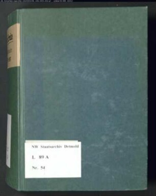 Gogerichtsregister Amt Brake