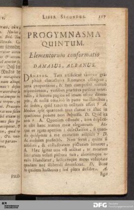 Progymnasma Quintum. Elementorum conformatio.