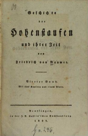 Geschichte der Hohenstaufen und ihrer Zeit, 4