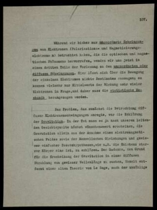 I. Diffuse Strahlung und Molekularkräfte (E. Madelung)