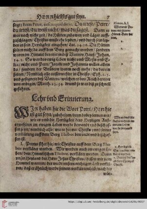 Lehr und Erinnerung