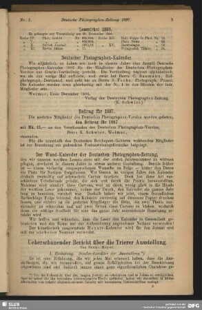 Ueberschauender Bericht über die Trierer Ausstellung