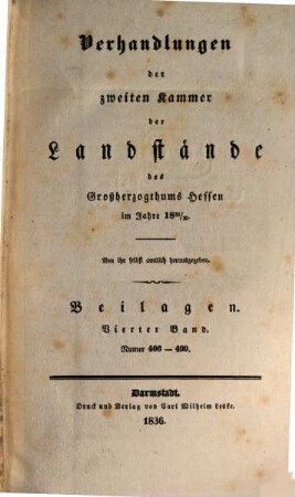 Verhandlungen der Zweiten Kammer der Landstände des Großherzogthums Hessen. Protokolle. 1835/36,8,[b] (1836)