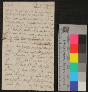 Brief von Luise Marie Anna Nicolovius an Clara von Clermont vom 12.12.1798
