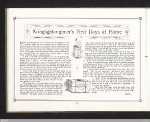 Kriegsgefangener's first days at home