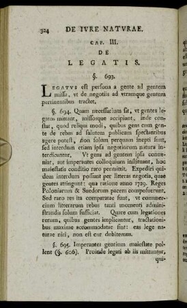Cap. III. De Legatis