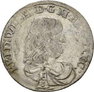 Dritteltaler des Kurfürsten Friedrich Wilhelm von Brandenburg, 1672