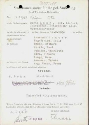 Lohr, Berta