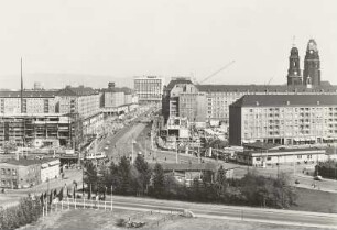 Wilsdruffer Straße, Pirnaischer Platz, Altmarkt, Postplatz : Postplatz, 1966
