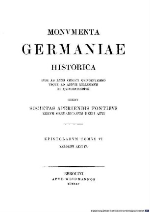 Epistolae Karolini aevi, 4