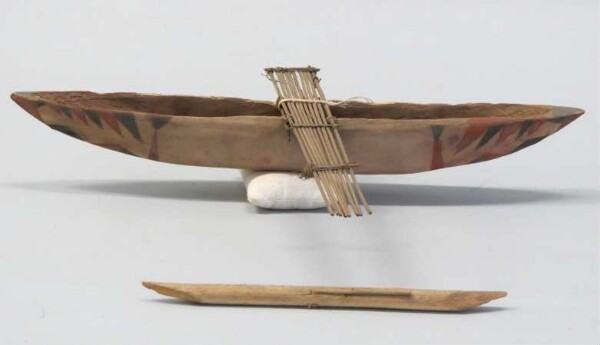 Model of an outrigger boat